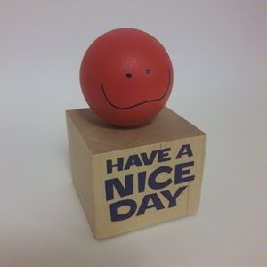 NEW Wood Toons "Have a Nice Day" Figurine Nade in USA  Hand Made
